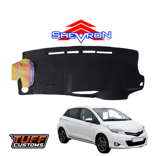 Shevron Black Dash Mat For Toyota Yaris XP150 Sedan (3rd Generation) 2011-5/2014 DM1250