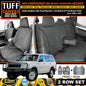 TUFF HD TRADE Canvas Seat Covers 2 Rows For Toyota Landcruiser 105 HZJ105R Charcoal