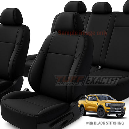 TUFF Customs EXACTFIT Neoprene Seat Covers FORD NEXT GEN Ranger Wildtrack Platinum 2022-2026 2 Rows