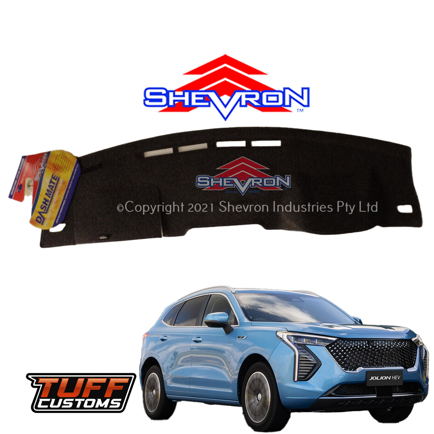 Shevron Black Dash Mat For Haval Jolion Lux Premium 2/2021-2025 DM1612