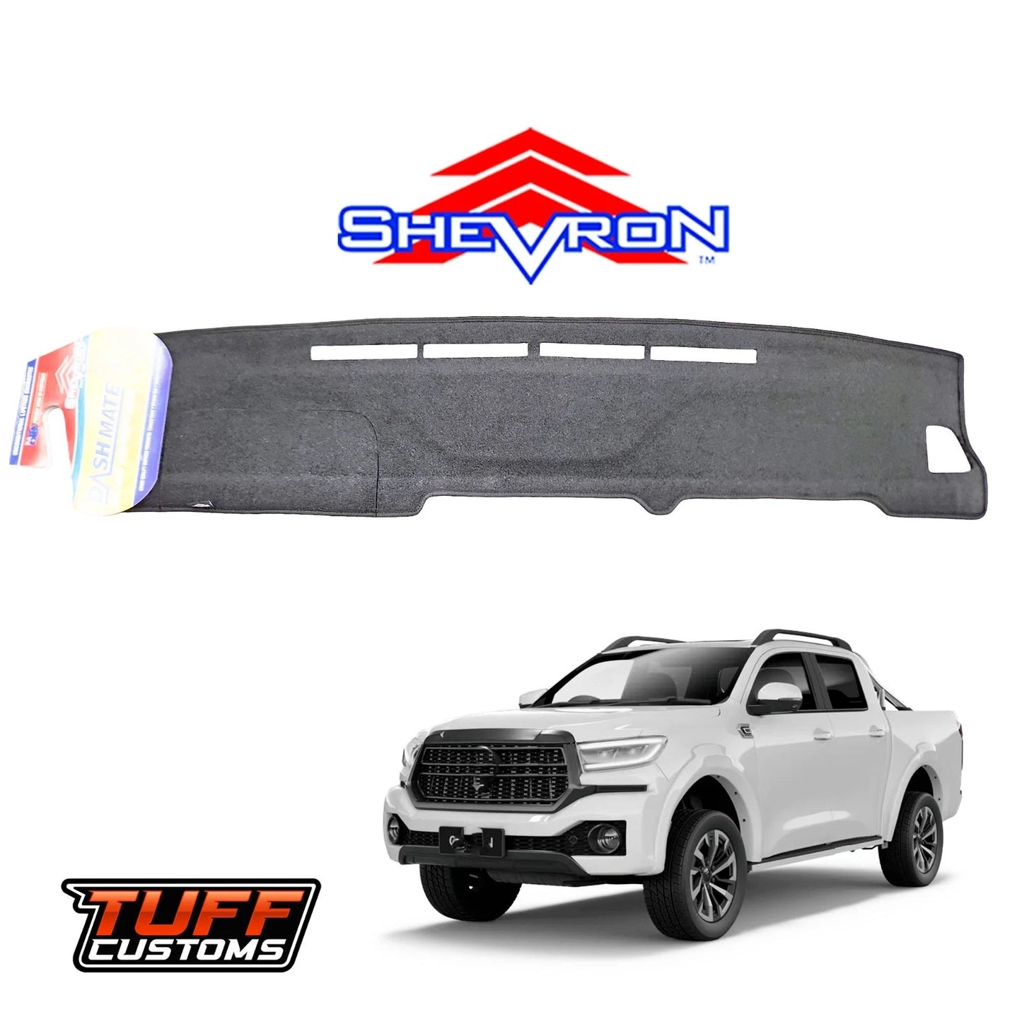 Shevron Dash Mat GWM Cannon Ultra Lux Vanta Premium NO HUD 11/2024-2026 DM1737 Charcoal