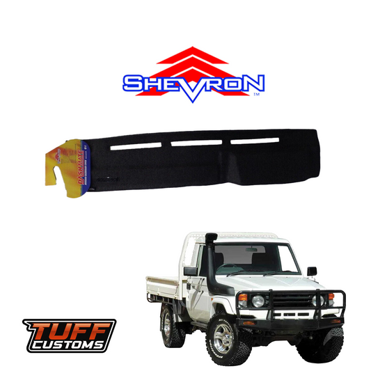 Shevron Black Dash Mat For Toyota Landcruiser 70 Series 1985-7/2009 DM789
