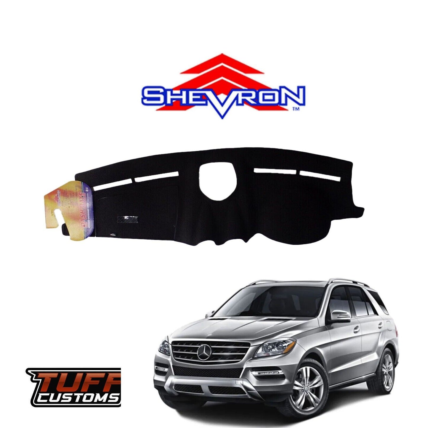 Shevron Black Dash Mat For Mercedes Chassis No:164 ML / GL Class 10/2005-4/2012 DM1065