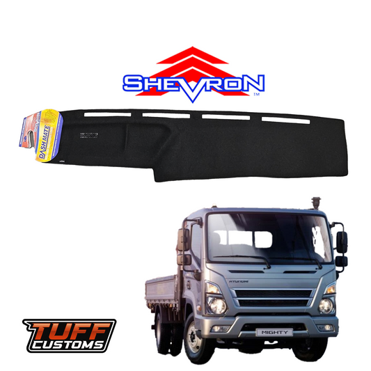 Shevron Black Dash Mat For Hyundai EX6 QTC Mighty 06/2023-2024 DM1699