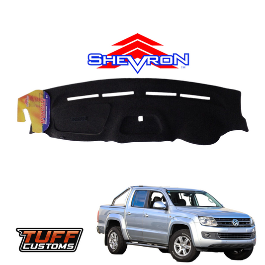 Shevron Black Dash Mat For Volkswagen Amarok 2H 6/2010-8/2016 DM1215