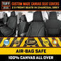 TUFF HD TRADE Canvas Seat Covers Front For Ford Everest UA 7/2015-5/2022 Charcoal