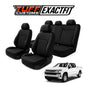 TUFF Customs EXACTFIT Neoprene Seat Covers Chevrolet Silverado T1 Series 1500 2500 2020-2025 2 Rows