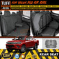 TUFF HD TRADE Canvas Seat Covers Rear For Toyota Hilux SR SR5 Dual Cab 7/2015-2021 Charcoal