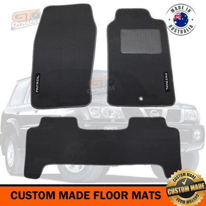 Custom Made Floor Mats 2 Rows For NISSAN PATROL GU Y61 12/1997-9/2004 Ti ST CHAR