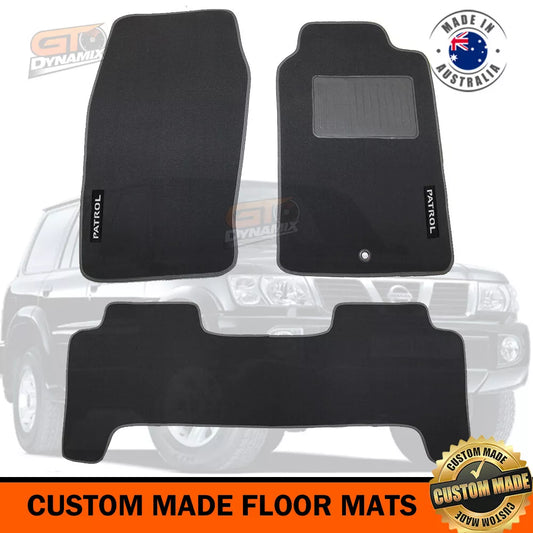 Custom Made Floor Mats 2 Rows For NISSAN PATROL GU Y61 12/1997-9/2004 Ti ST CHAR