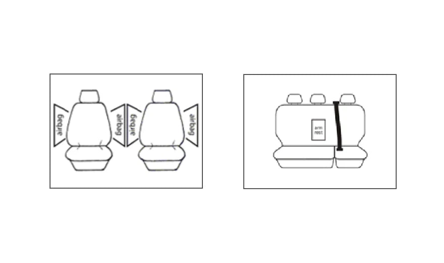 TUFF Canvas 2 Rows Seat Covers HOLDEN COLORADO RG LTZ LS LT 6/2012-2020 Charcoal