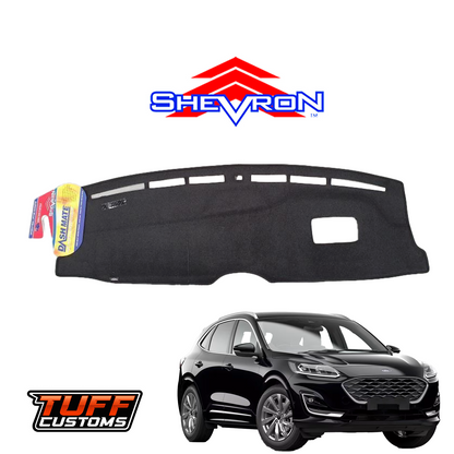 Shevron Black Dash Mat For Ford Escape Vignale w/ HUD 4/2020-2025 DM1597D