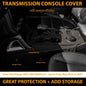 Shevron Transmission Console Cover + Orange Stitching For Ford Ranger Wildtrak Sport Small Gear Selector 5/2022-2024