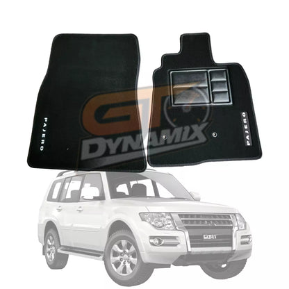 Custom Made Floor Mats 2 Rows Mitsubishi Pajero NS NT NW NX GLX VRX 2006-20 BLACK
