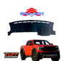 Shevron Charcoal Dash Mat For Ford Ranger Wildtrak Raptor & Platinum w/ In Dash Glove Box 5/2022-2024 DM1652