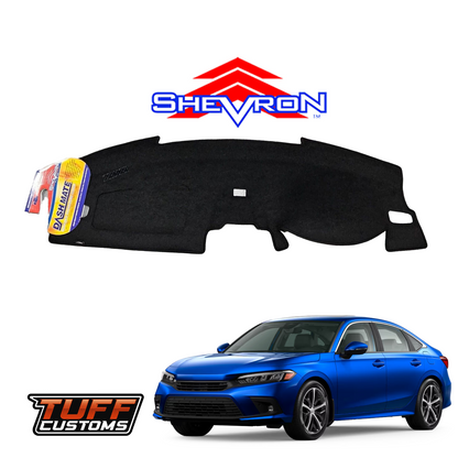 Shevron Black Dash Mat For Honda Civic 11th Gen Hatch 10/2021-2025 DM1688