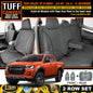 TUFF HD TRADE Canvas Seat Covers 2 Rows For Isuzu D-MAX DMAX TF LS-U X-Terrain 2020-2021 Charcoal