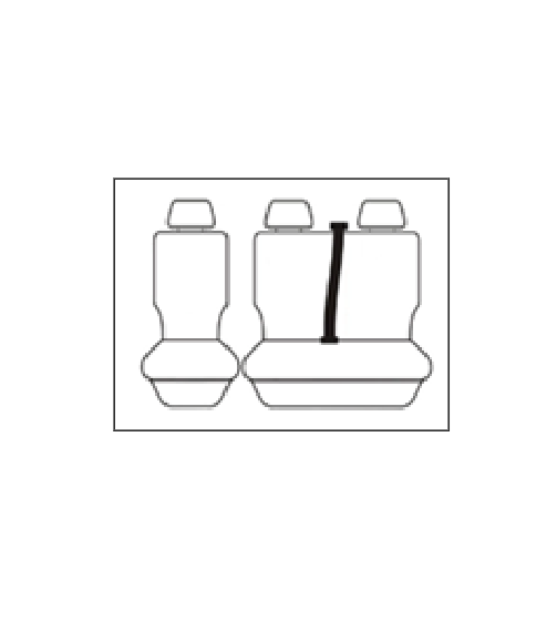 Tuff Canvas Front Seat Covers FORD TRANSIT VAN VE-VM 4/1994-8/2014 CHARCOAL