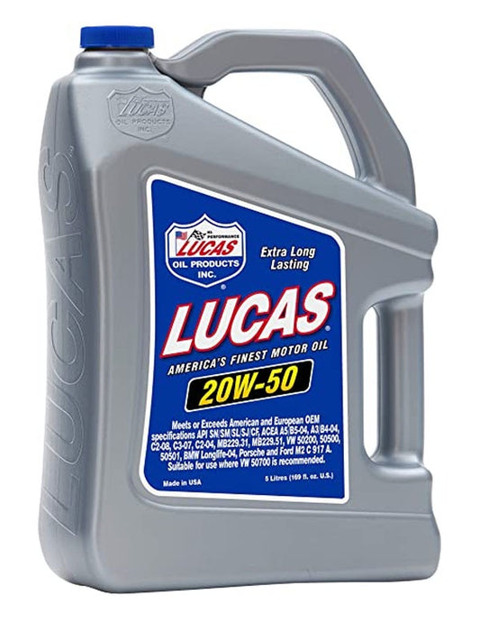 Lucas SAE 20W-50 Motor Oil 5 Litres 10255