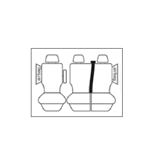 Tuff Canvas Front Seat Covers RENAULT TRAFIC LWB VAN X82 LIFESTYLE 2016-2026 Charcoal