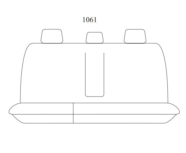 SuperTuff Canvas Charcoal Seat Covers Rear For TOYOTA HILUX ROGUE 48V RUGGED X SR 48V SR5 SR5 48V DUAL CAB 10/2015-2025