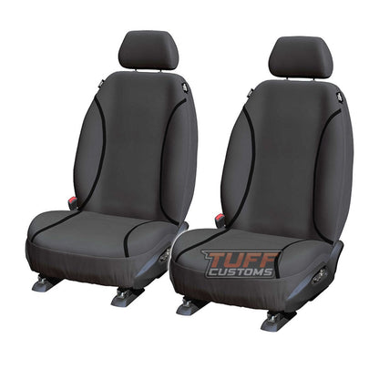 TUFF HD TRADE Canvas Seat Covers Front For Ford Everest UA 7/2015-5/2022 Charcoal