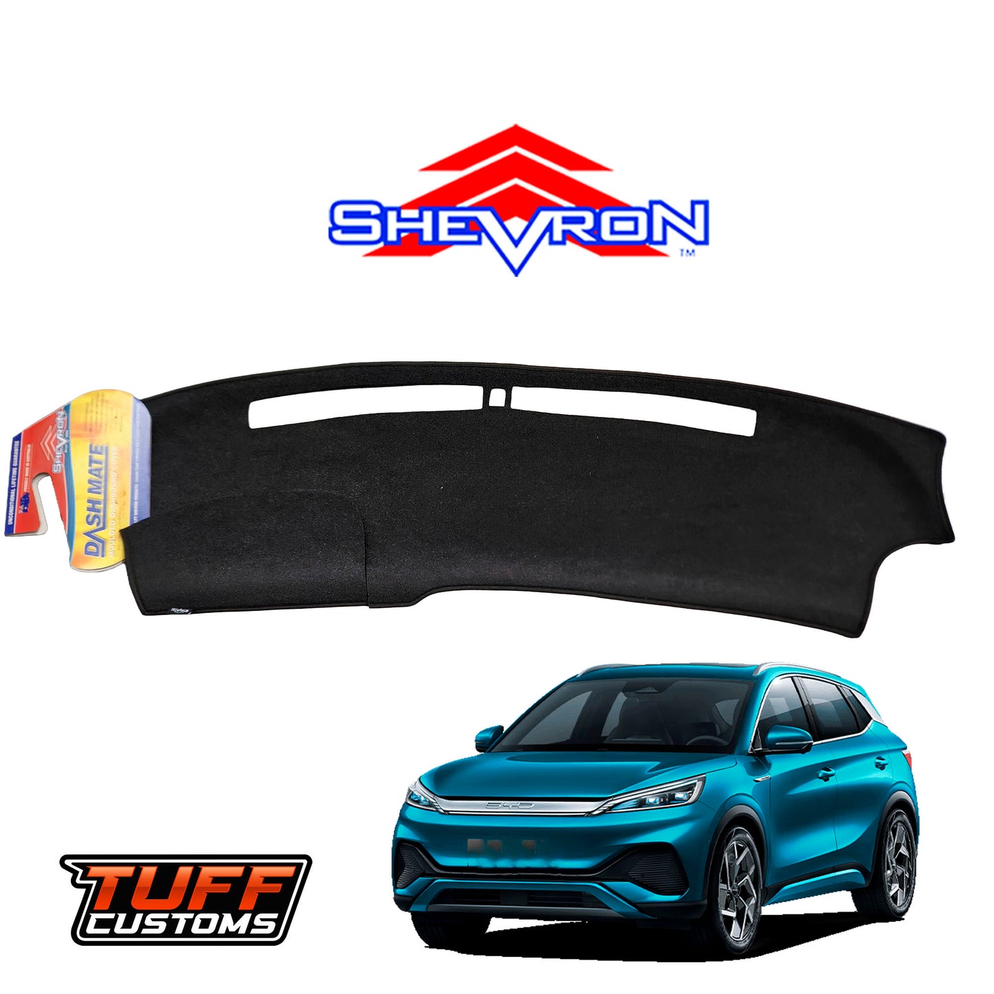 Shevron Black Dash Mat For BYD Atto 3 08/2022-2025 DM1733