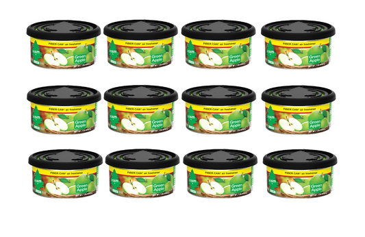 Little Trees Air Freshener Green Apple Fiber Can (Pack of 12) 17816