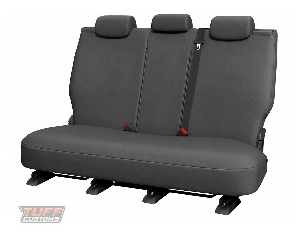 SuperTuff Canvas Charcoal Seat Covers Rear ISUZU DMAX TF SX DUAL CAB 7/2020-2026