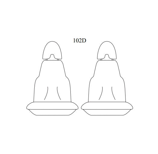 Getaway Neoprene Seat Covers Front FPV F6 FG SEDAN 6/2008-10/2014