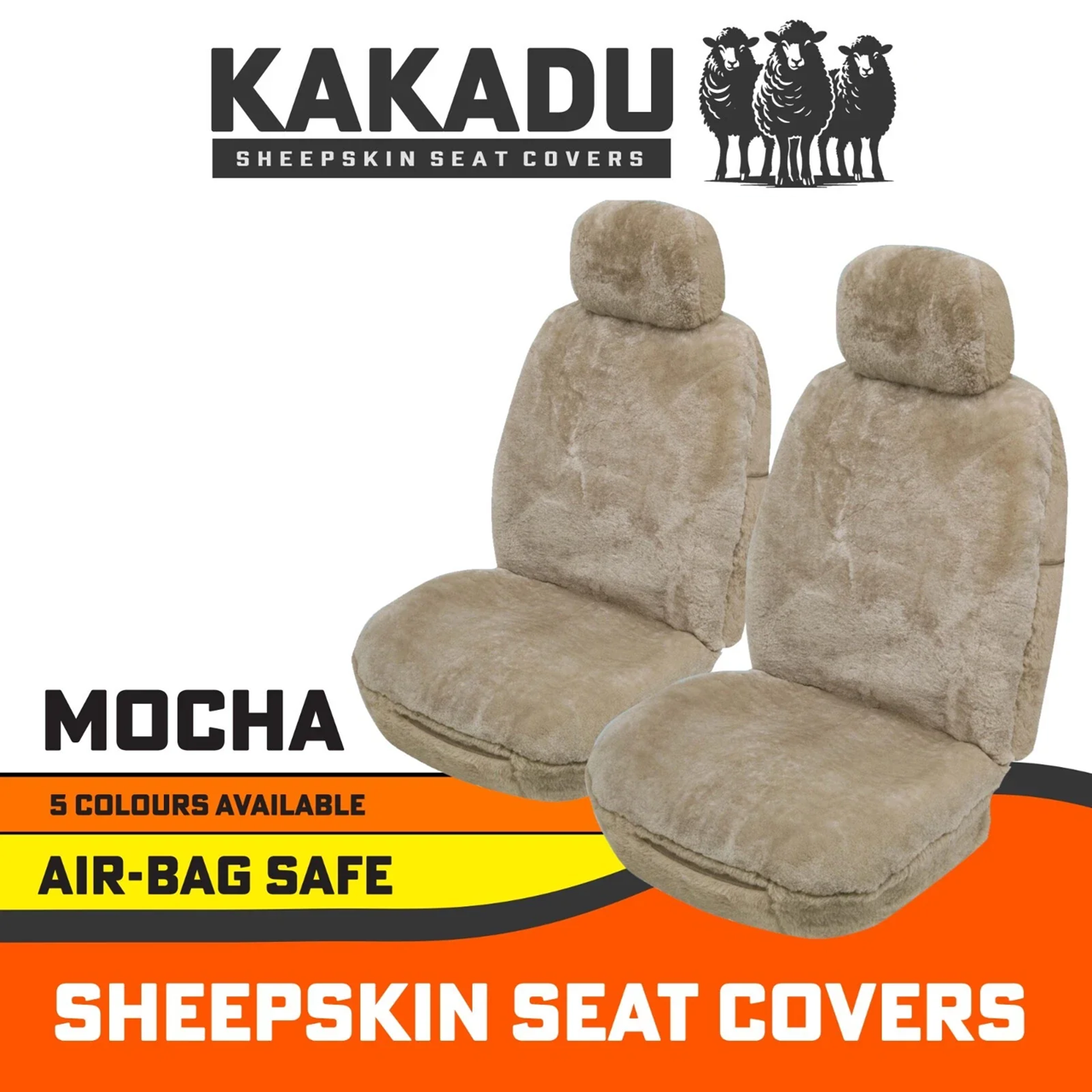 KAKADU Executive Universal Sheepskin Car Seat Covers MAZDA 323 BA ASTINA PROTÉGÉ SEDAN 1996-9/1998 5 Colours Available
