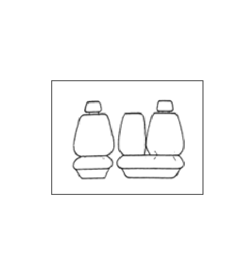 Custom CHARCOAL Seat Covers Front For TOYOTA HIACE VAN LWB 1996-2/2005