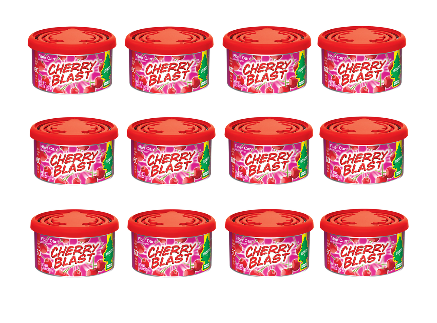 Little Trees Air Freshener Cherry Blast Fiber Can (Pack of 12) 17811